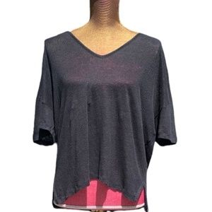 Rag and Bone Jean Black V-Neck Shirt Size L